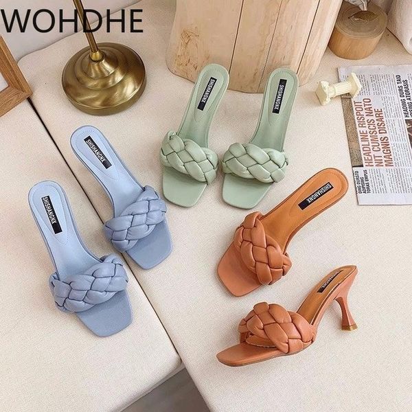 luxury slides women .7cm high heels mules fetish pumps individual weave leisure blue office ladies prom slippers women's shoes, Black
luxury slides women .7cm high heels mules fetish pumps individual weave leisure blue office ladies prom slippers women's shoes, Black
