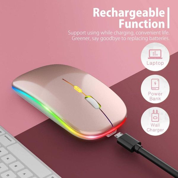 mice rechargeable wireless mouse colorful backlit mosue silent mute computer accessories for home /office / games
mice rechargeable wireless mouse colorful backlit mosue silent mute computer accessories for home /office / games