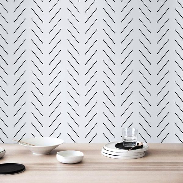 wallpapers modern delicate herringbone wallpaper in black and white, scandinavian design, removable pw200606011
wallpapers modern delicate herringbone wallpaper in black and white, scandinavian design, removable pw200606011