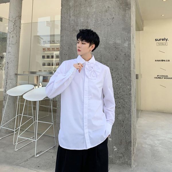 men's casual shirts male women fashion party stage show dress shirt men long sleeve vintage flower patchwork black white, White;black
men's casual shirts male women fashion party stage show dress shirt men long sleeve vintage flower patchwork black white, White;black