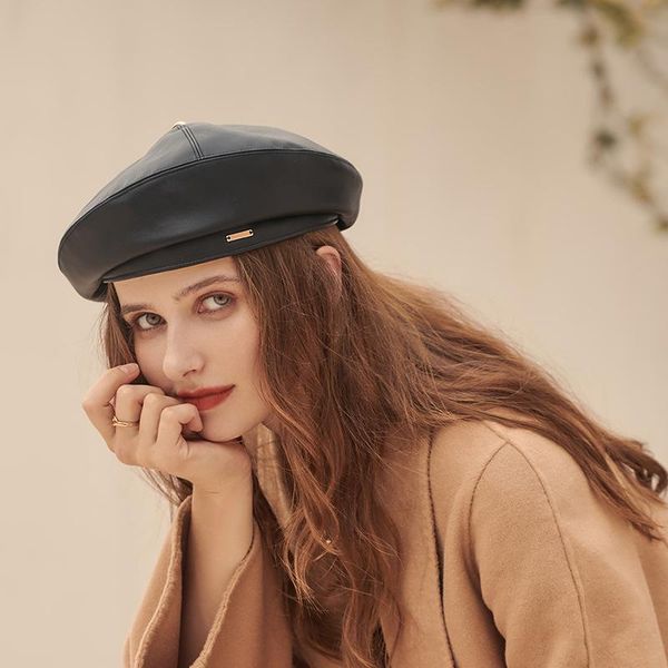 berets 2021 autumn winter for women's trendy ins leather hat british retro octagonal hoop painter hats women girl, Blue;gray
berets 2021 autumn winter for women's trendy ins leather hat british retro octagonal hoop painter hats women girl, Blue;gray