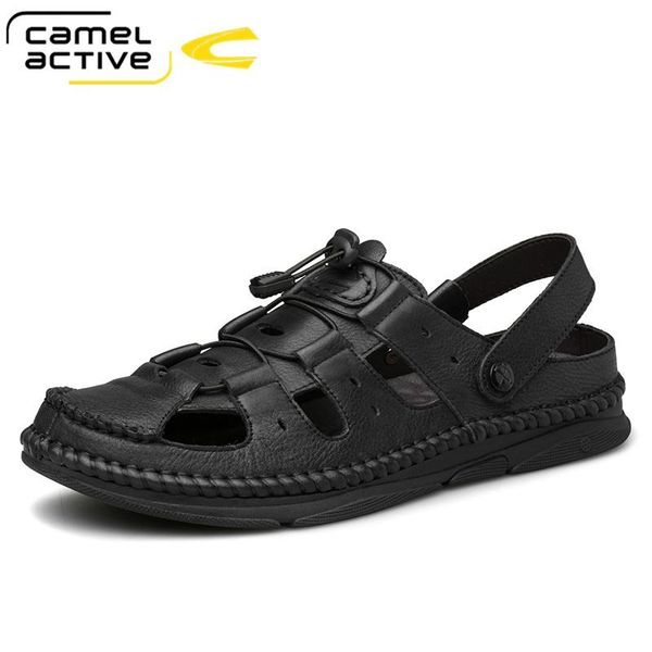 sandals camel active summer outdoor casual men's men genuine leather shoes beach male hand stitching wrapped toe, Black
sandals camel active summer outdoor casual men's men genuine leather shoes beach male hand stitching wrapped toe, Black