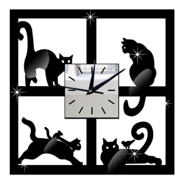 wall clocks 3d crystal mirror clock black cat decorative vintage home decor acrylic hanging
wall clocks 3d crystal mirror clock black cat decorative vintage home decor acrylic hanging