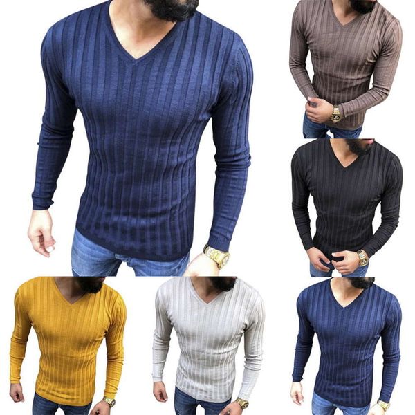 men's mens warm casual long sleeve striped fitness knitted sweaters pullover men clothes sweater obg1, White;black
men's mens warm casual long sleeve striped fitness knitted sweaters pullover men clothes sweater obg1, White;black
