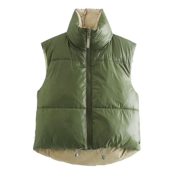 women autumn solid vests jackets coats sleeveless warm wear on both sides fashion street female sweet waistcoats outerwear 210513, Black;white
women autumn solid vests jackets coats sleeveless warm wear on both sides fashion street female sweet waistcoats outerwear 210513, Black;white