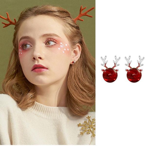 stud xiaoboacc christma elk natual garnet earrings for women cute animal antler 2021 trend years gift wholesale, Golden;silver
stud xiaoboacc christma elk natual garnet earrings for women cute animal antler 2021 trend years gift wholesale, Golden;silver
