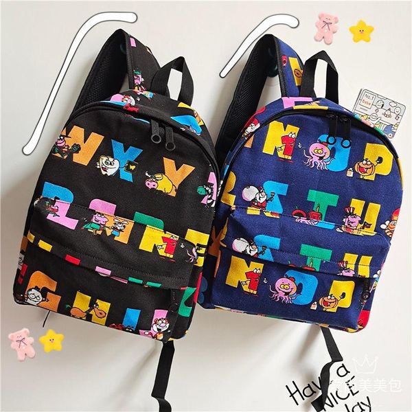 school bags backpack men cotton canvas cartoon letters simple and versatile student leisure travel bag
school bags backpack men cotton canvas cartoon letters simple and versatile student leisure travel bag