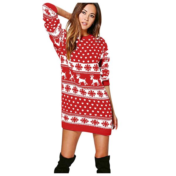 ladies winter dress 2021 christmas printed round neck long sleeve casual, Black;gray
ladies winter dress 2021 christmas printed round neck long sleeve casual, Black;gray