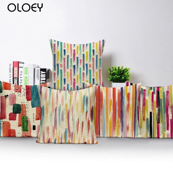 pillow case color striped pillowcase, square linen soft bedroom family el car decorative size 45x45cm
pillow case color striped pillowcase, square linen soft bedroom family el car decorative size 45x45cm