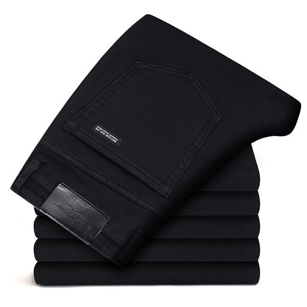 men's jeans autumn winter boutique mid-high waist straight-leg / casual trousers black man slim stretch, Blue
men's jeans autumn winter boutique mid-high waist straight-leg / casual trousers black man slim stretch, Blue