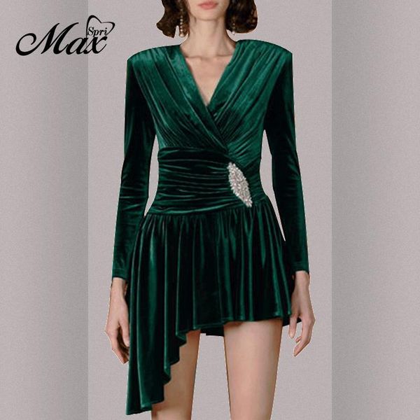 casual dresses max spri women v-neck long sleeve diamond asymmetric hem mini draped dress 2021 autumn party fashion corduroy vestidos green, Black;gray
casual dresses max spri women v-neck long sleeve diamond asymmetric hem mini draped dress 2021 autumn party fashion corduroy vestidos green, Black;gray