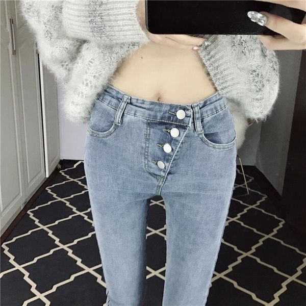women's jeans slim elastic skinny jean for women high waist render vintage long pants femme casual pencil denim, Blue
women's jeans slim elastic skinny jean for women high waist render vintage long pants femme casual pencil denim, Blue