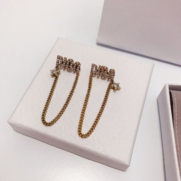 2021 new designer family diamond earrings female, Golden
2021 new designer family diamond earrings female, Golden