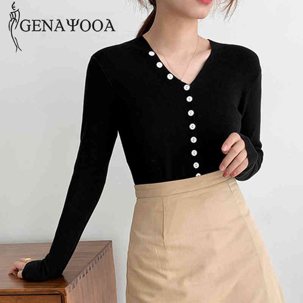 genayooa autumn pullovers winter knitwear long sleeve deep v-neck jumpers women slim sweater female 210417, White;black
genayooa autumn pullovers winter knitwear long sleeve deep v-neck jumpers women slim sweater female 210417, White;black