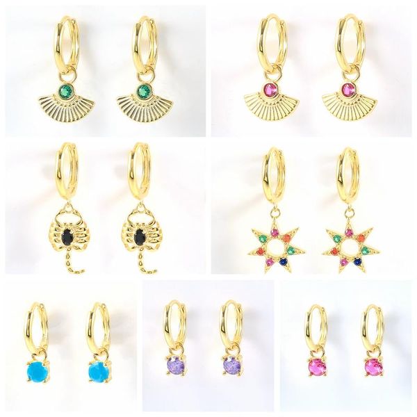 hoop & huggie canner earrings s925 sterling silver ins geometric fan-shaped color cz zircon dangle huggies boucle oeille femme, Golden;silver
hoop & huggie canner earrings s925 sterling silver ins geometric fan-shaped color cz zircon dangle huggies boucle oeille femme, Golden;silver