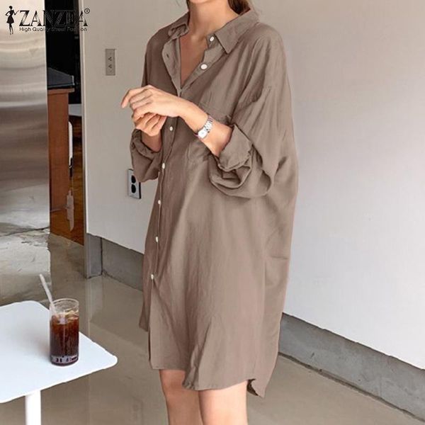 casual long sleeve spring sundress elegant women button solid shirt dress lapel short vestidos female robe plus size dresses, Black;gray
casual long sleeve spring sundress elegant women button solid shirt dress lapel short vestidos female robe plus size dresses, Black;gray