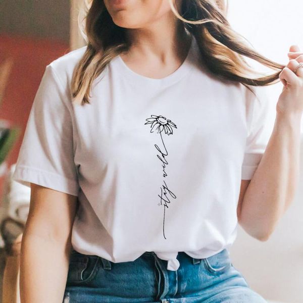stay wild wildflowers 100%cotton women's tshirt eco life summer casual o-neck short sleeve wildflower tee nature t-shirt, White
stay wild wildflowers 100%cotton women's tshirt eco life summer casual o-neck short sleeve wildflower tee nature t-shirt, White
