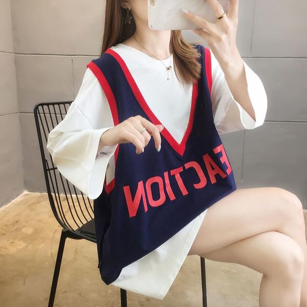 women's hoodies & sweatshirts autumn and winter jackets vests fake two-piece design sweatshirt 2021 korean style fashion wear jacket, Black
women's hoodies & sweatshirts autumn and winter jackets vests fake two-piece design sweatshirt 2021 korean style fashion wear jacket, Black