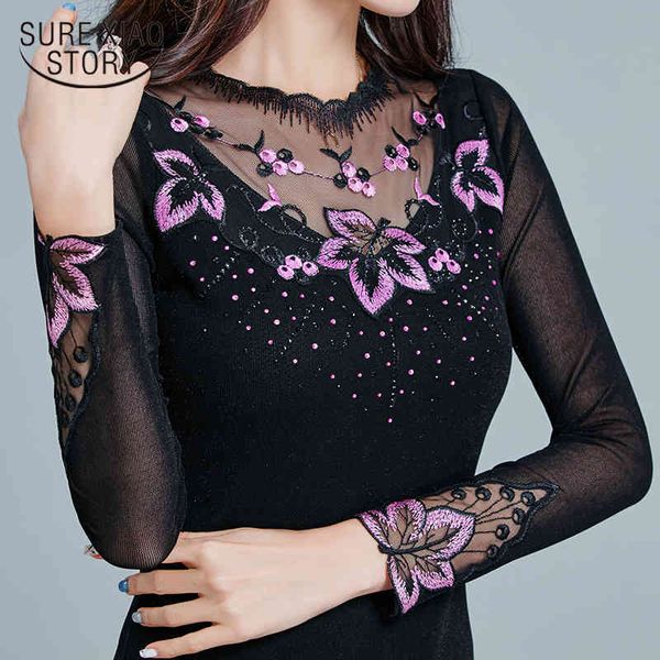hollow out women blouse mesh elegant shirt casual long sleeve embroidery fashion floral 7978 50 210510, White
hollow out women blouse mesh elegant shirt casual long sleeve embroidery fashion floral 7978 50 210510, White