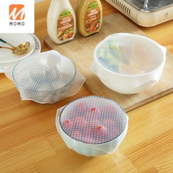 transparent silicone sealed cap refrigerator plastic wrap bowl cover kitchen microwave oven heating lid fresh storage bottles & jars
transparent silicone sealed cap refrigerator plastic wrap bowl cover kitchen microwave oven heating lid fresh storage bottles & jars