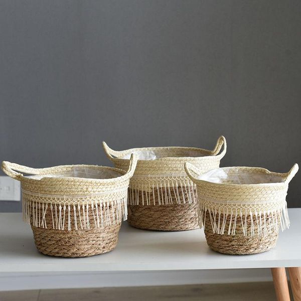storage baskets handmade woven laundry basket 1pc home decor retro straw flowerpot multipurpose flower plante
storage baskets handmade woven laundry basket 1pc home decor retro straw flowerpot multipurpose flower plante