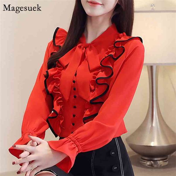 autumn vintage ruffles elegant chiffon blouse women long sleeve office cardigan button up shirt blusas mujer 5304 210512, White
autumn vintage ruffles elegant chiffon blouse women long sleeve office cardigan button up shirt blusas mujer 5304 210512, White