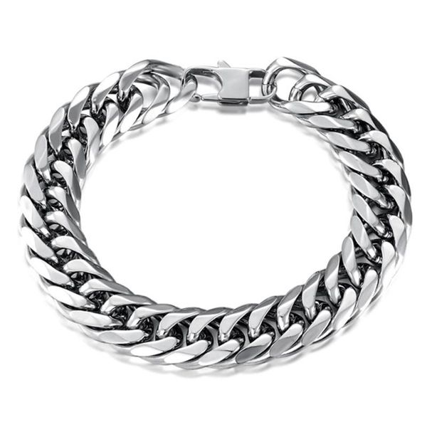 link, chain 16mm/19mm mens bracelet 316l stainless steel cuban link curb fashion rapper boys jewelry, Black
link, chain 16mm/19mm mens bracelet 316l stainless steel cuban link curb fashion rapper boys jewelry, Black