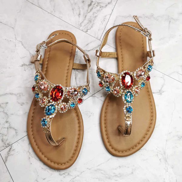 shiny diamond buckle flat bottom large size 36-42 women sandals gladiator female summer shoes black gold footwear y0721
shiny diamond buckle flat bottom large size 36-42 women sandals gladiator female summer shoes black gold footwear y0721