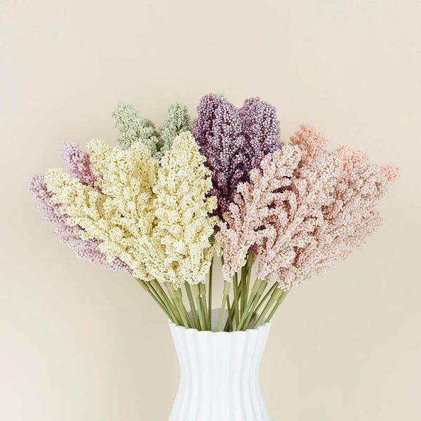 6pcs artificial wheat ears pe lavender flower fakes plant wedding decoration bride bouquet material diy vases for home decor decorative flow
6pcs artificial wheat ears pe lavender flower fakes plant wedding decoration bride bouquet material diy vases for home decor decorative flow