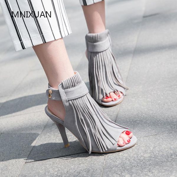 summer women shoes sandals boots 2021 peep toe flock tassel fringe gladiator super high heels big size, Black
summer women shoes sandals boots 2021 peep toe flock tassel fringe gladiator super high heels big size, Black