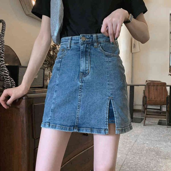 make firm offers side vents do old washed denim skirt jean skirts divided skirt of tall waist show thin a word 210412, Black
make firm offers side vents do old washed denim skirt jean skirts divided skirt of tall waist show thin a word 210412, Black