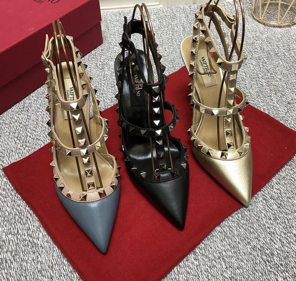 sandals high heel women with rivets right v genuine leather wedding shoes 10cm thin pointed toe 34-43 gbv9, Black
sandals high heel women with rivets right v genuine leather wedding shoes 10cm thin pointed toe 34-43 gbv9, Black