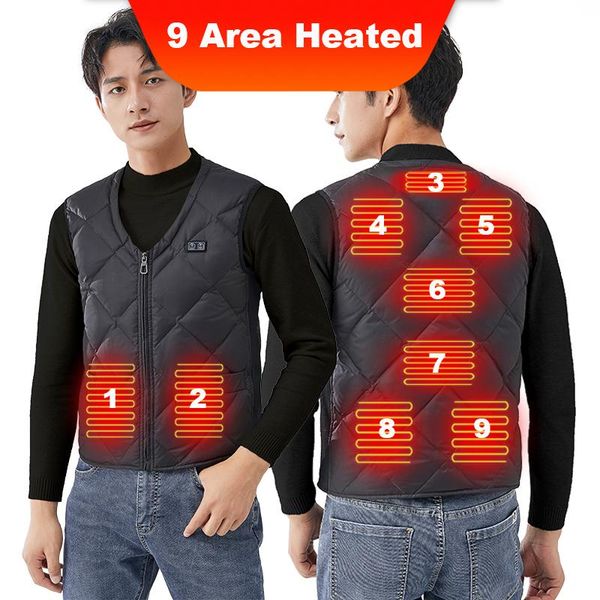 men's vests winter 9 heated vest electric jackets men usb infrared heating outdoor flexible thermal warm jacket, Black;white
men's vests winter 9 heated vest electric jackets men usb infrared heating outdoor flexible thermal warm jacket, Black;white