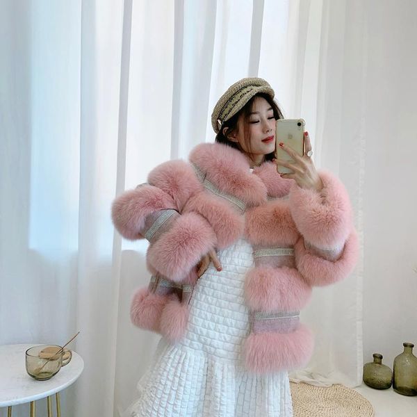 women's fur & faux double face cashmere stripes patchwork with crystal jacket outwear coat wedding jackets, Black
women's fur & faux double face cashmere stripes patchwork with crystal jacket outwear coat wedding jackets, Black
