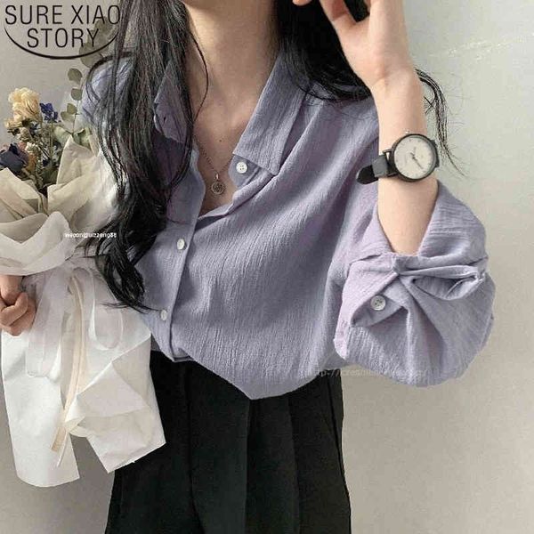 chic chiffon shirt fashion korean solid women shirts turn-down collar loose long sleeve blouse female white 10195 210417
chic chiffon shirt fashion korean solid women shirts turn-down collar loose long sleeve blouse female white 10195 210417