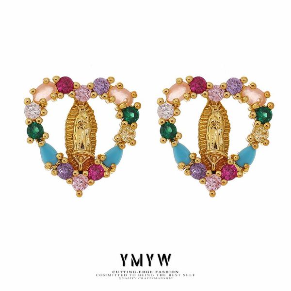 stud ymyw exquisite cubic zirconia earrings romantic heart copper plated women colorful jewelry 2021 anniversary gift, Golden;silver
stud ymyw exquisite cubic zirconia earrings romantic heart copper plated women colorful jewelry 2021 anniversary gift, Golden;silver