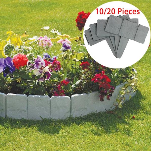 fencing, trellis & gates 10/20pcs gray fake stone garden fence edging cobbled diy plastic lawn plant border decorative grounding fences
fencing, trellis & gates 10/20pcs gray fake stone garden fence edging cobbled diy plastic lawn plant border decorative grounding fences
