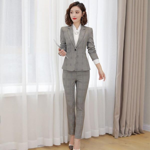 formal blazer office ladies pant suits for women business work wear and jacket sets ol styles women's two piece pants, White
formal blazer office ladies pant suits for women business work wear and jacket sets ol styles women's two piece pants, White