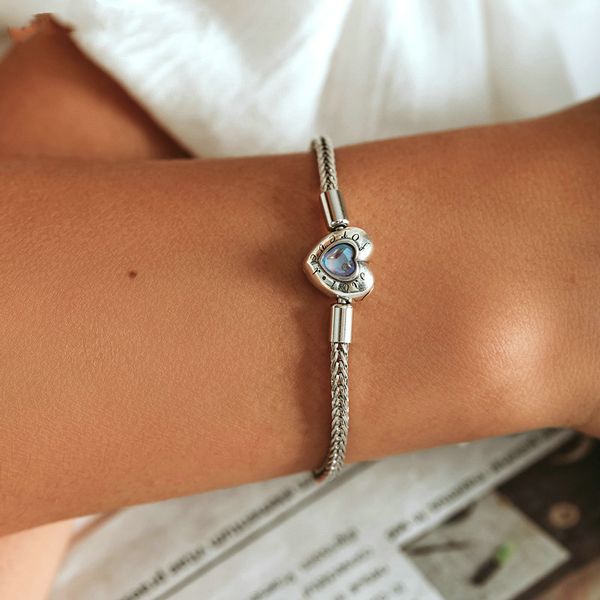 2022heart 925 sterling silver basic stone engraving charm chain bracelets forever love handmade women, Black
2022heart 925 sterling silver basic stone engraving charm chain bracelets forever love handmade women, Black