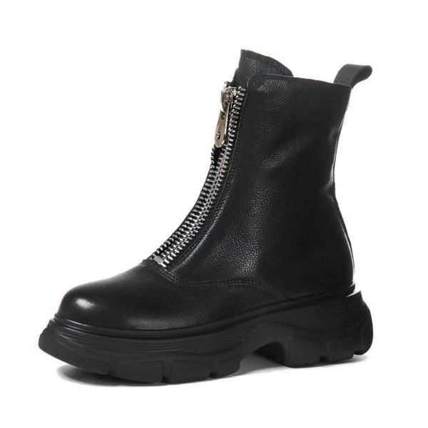 women real leather boots half short winter shoes women boots fashion casual zipper footwear size 34-42, Black
women real leather boots half short winter shoes women boots fashion casual zipper footwear size 34-42, Black