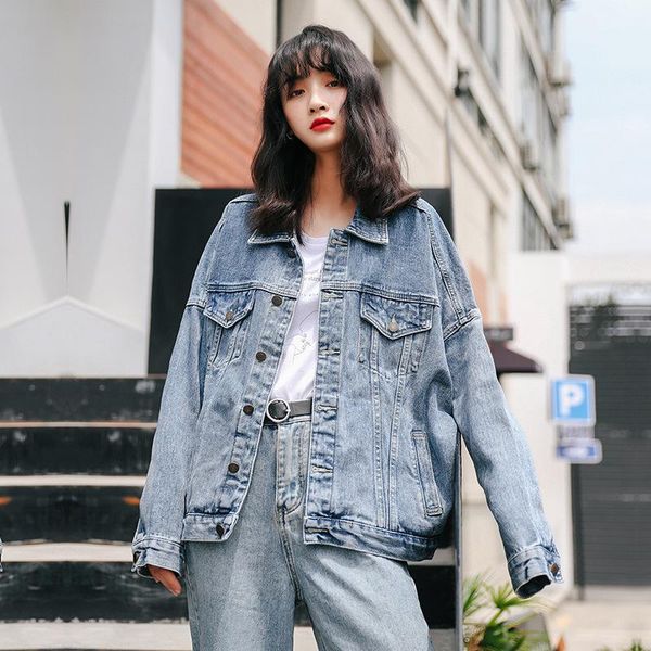 women's jackets spot jean jacket female han edition students fall 2021 coat loose bf long dress in cowboy clothing, Black;brown
women's jackets spot jean jacket female han edition students fall 2021 coat loose bf long dress in cowboy clothing, Black;brown