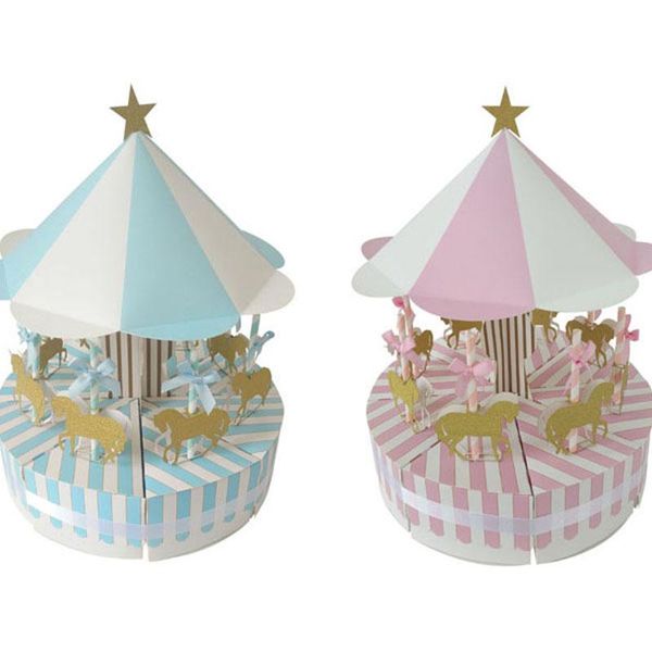 gift wrap 10pcs carousel box wedding favors party candy 
gift wrap 10pcs carousel box wedding favors party candy