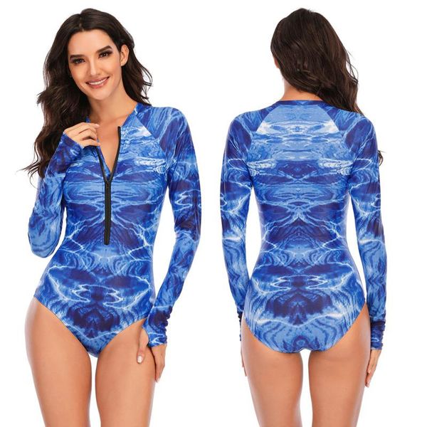 one-piece suits women print swimsuit long sleeve zipper beach bathing suit 2021 casual swimwear cover ups
one-piece suits women print swimsuit long sleeve zipper beach bathing suit 2021 casual swimwear cover ups