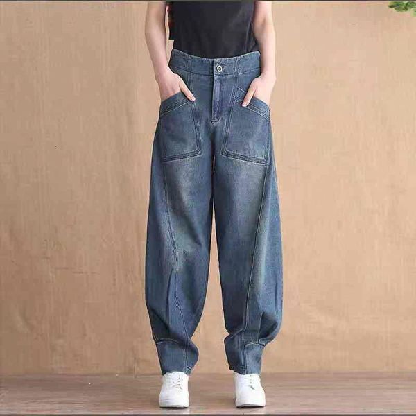 women's jeans vintage harem korean fashion blue mom high waist trousers street plus size 4xl washed denim pants l9bi
women's jeans vintage harem korean fashion blue mom high waist trousers street plus size 4xl washed denim pants l9bi