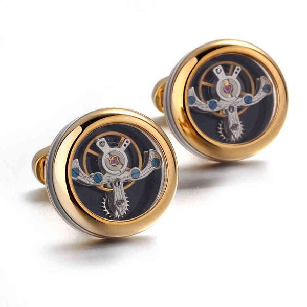 circular tourbillon movement cufflink business french shirt balance wheel men's sleeve nail cuff cufflinks, Silver;golden
circular tourbillon movement cufflink business french shirt balance wheel men's sleeve nail cuff cufflinks, Silver;golden