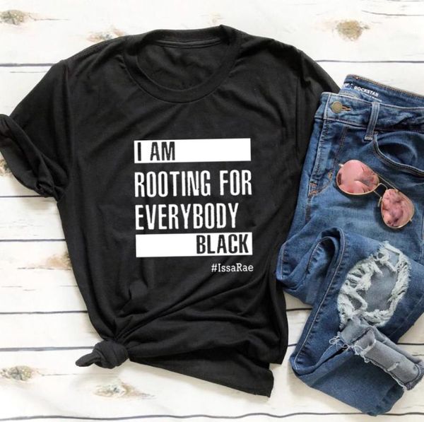 women's t-shirt women loose camiseta mujer short sleeve tshirt cotton black tee shirt femme i am rooting everybody funny t shirts, White
women's t-shirt women loose camiseta mujer short sleeve tshirt cotton black tee shirt femme i am rooting everybody funny t shirts, White