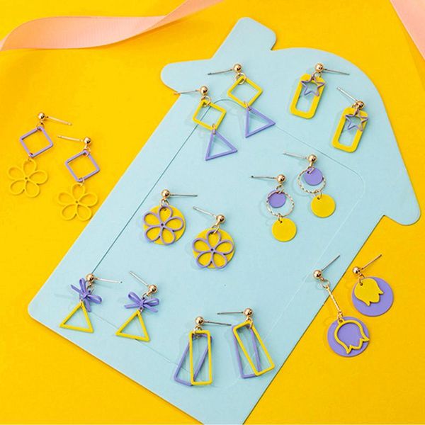 dangle & chandelier fashion spring contrast color geometric earrings for women european and american female drop flower plant dangler decor, Silver
dangle & chandelier fashion spring contrast color geometric earrings for women european and american female drop flower plant dangler decor, Silver