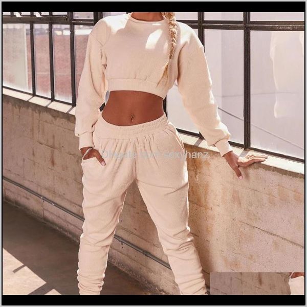 tracksuits clothing apparel drop delivery 2021 womens solid color autumn winter pullover pocket suit 2 piece women set sports two-piece outf, Gray
tracksuits clothing apparel drop delivery 2021 womens solid color autumn winter pullover pocket suit 2 piece women set sports two-piece outf, Gray
