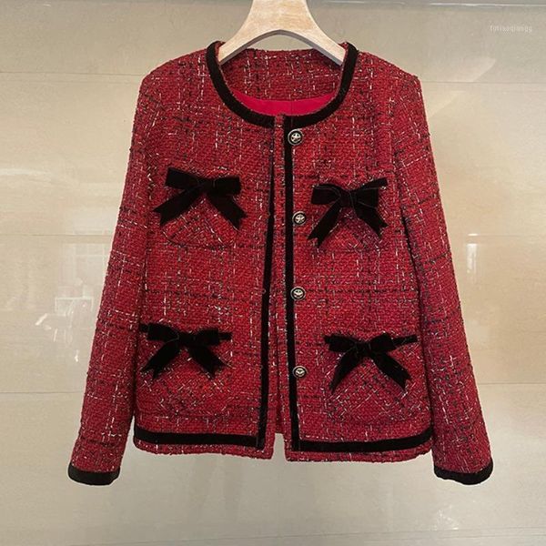 women's jackets chic women jacket designer sweet bow tie tweed suit coat runway single breasted long sleeve wool cashmere outwear, Black;brown
women's jackets chic women jacket designer sweet bow tie tweed suit coat runway single breasted long sleeve wool cashmere outwear, Black;brown