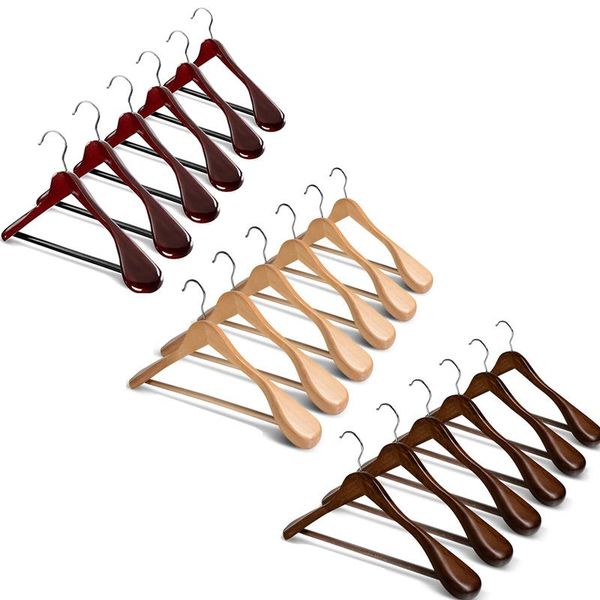 pcs wide shoulder wooden hangers with non slip pants bar for coat clothes dress suit home accessories & racks
pcs wide shoulder wooden hangers with non slip pants bar for coat clothes dress suit home accessories & racks